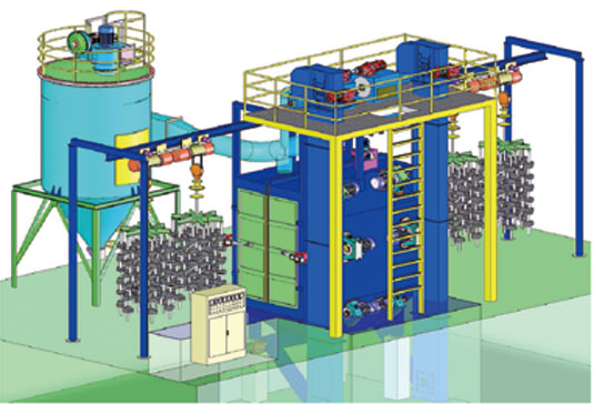 吊钩通过式抛丸机